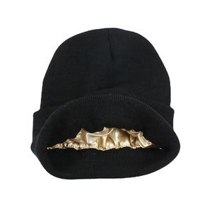 Gorro de invierno de punto de algodón 100% al por mayor para mantener el calor gorro de punto unisex para parejas con logotipo personalizado ropa de calle gorros de golf para clima frío - Product Image 3