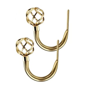 Fancy Decorative Metal Crystal Gold Cortina Hold back/Tieback Juego de 2 accesorios para el hogar Decoración a bajo costo - Product Image 5