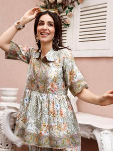 Ensemble de deux pièces de cordons floraux Ensemble de cordons fait à la main pour une utilisation quotidienne Produit en vrac Ensemble de cordons classiques en rayonne pure personnalisé - Product Image 3