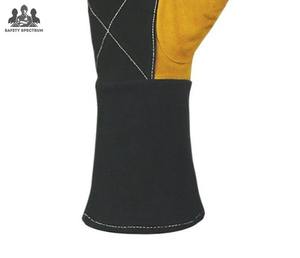 Gants de soudage sportifs en cuir vintage de haute qualité, personnalisables avec logo et couleur, écologiques, respirants, quatre doigts, vente en gros - Product Image 5