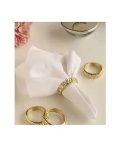 Anneau de serviette rond en métal doré moderne, écologique, pour un usage quotidien, décoration de la maison, cadeaux - Product Image 1