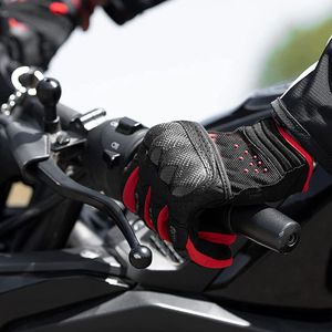 Gants de moto de course protecteurs en cuir pleine main, antidérapants et respirants pour la conduite - Product Image 4