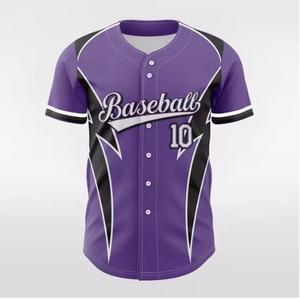 Camiseta de Béisbol y Sóftbol Sublimada, Personalizada, de Alta Calidad, Transpirable, de Secado Rápido, Antibacteriana, con Cuello en V, Nombre del Equipo y Bolsillos para Hombre - Product Image 5