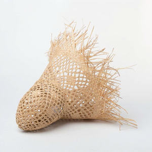 2024 été creux nouveau Style femmes grand bord disquette chapeau de soleil décontracté couleur plein bord raphia herbe naturelle adultes plage en plein air - Product Image 6