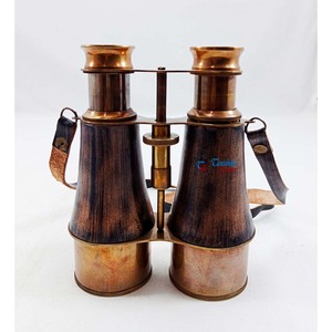 Binocular de cuero personalizado de diseñador, binocular de latón náutico para acampar, senderismo, binocular de estilo Vintage coleccionable - Product Image 3