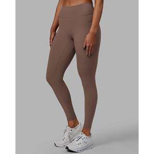 Leggings de Yoga Fusion Ultra High-Rise con Bolsillos, Color Taupe Oscuro, Talla 3XL, Térmicos, Tie Dye - Product Image 1