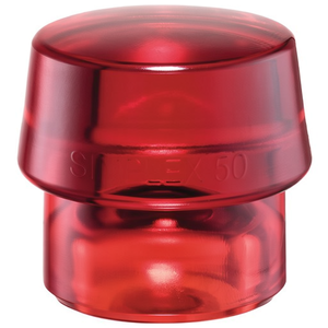 Tête de marteau SIMPLEX en plastique rouge à face souple de 30 mm HALDER - Product Image 3