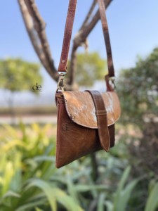 Unique Style Cowhide Fur Leather Handbag Crossbody Sling <b>Bag</b> Stylish Hot Selling Shoulder Western Sling <b>Bag</b> for <b>Women</b> - Product Image 4