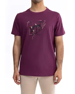 Haut classement plaine coton lourd 250 280 320g t-shirt hommes impression personnalisée logo col montant blanc t-shirt surdimensionné hommes T-shirt pour hommes - Product Image 5