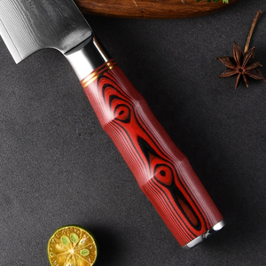 Cuchillo de Chef de acero de Damasco hecho a mano personalizado profesional mango de madera Pakka cuchillo de Chef de cocina hecho a mano personalizado de alta calidad - Product Image 3