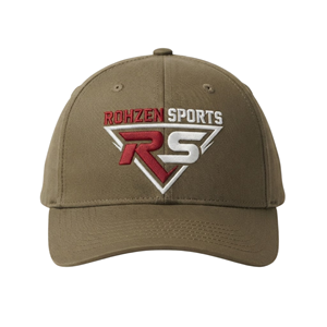 หมวกเบสบอล Rohzen Sports แบบ 6 แผง ปรับขนาดได้ ใส่ได้ทั้งชายและหญิง ผ้าแคนวาสคอตตอน 100% สีแดงขาว โลโก้ด้านหน้า เหมาะสำหรับทุกฤดูกาล - Product Image 1