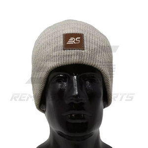 Gorros de punto personalizados logotipo bordado gorro cálido gorro de invierno de ganchillo para hombre en precio al por mayor - Product Image 4
