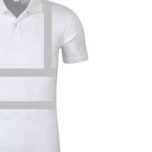 Chemises polo à bandes réfléchissantes haute visibilité très vendues, patchwork haute visibilité, logo personnalisé, respirantes, séchage rapide, t-shirts pour hommes - Product Image 3