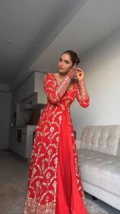 Conjunto de Traje de Diseñador con Bordado de Hilo Grueso, Sin Arrugas, de Secado Rápido, para Bodas y Fiestas - Product Image 3