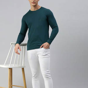 Cantidad a granel Camiseta de manga larga Diseño de calidad superior Ropa casual Camisetas para hombres con logotipo personalizado Camisetas de manga completa para hombres - Product Image 4