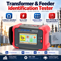Testeur de bobinage de transformateur pour test d'acceptation en usine et mise en service, mesureur de résistance CC