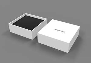 Boîte d'emballage de rasoir en carton rigide argenté avec logo personnalisé avec insert en <span class=keywords><strong>mousse</strong></span> Solution de luxe pour rasoir à moteur électrique cadeau de marque - Product Image 2