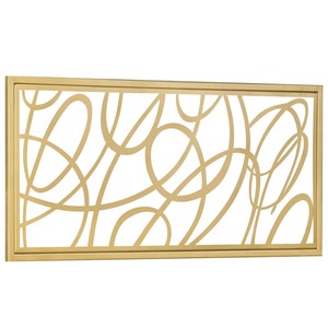 Pieza de Arte de pared de Metal contemporáneo para el hogar Acento interior de lujo Elegante sala de estar Decoración de pared del dormitorio - Product Image 4