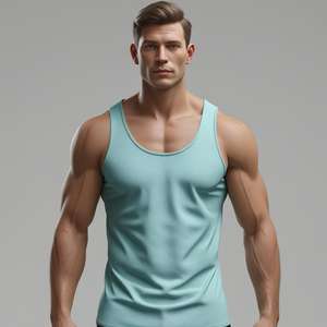Mens Workout Gym Tank <b>Top</b> Muscle Fit Athletic Vest Lightweight Breathable <b>Sleeveless</b> Summer Casual Sports Tee Fashion - Product Image 2