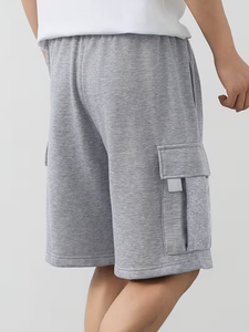 กางเกงขาสั้นคาร์โก้ผ้าฝ้ายระบายอากาศสำหรับออกกำลังกายผู้ชาย ผลิตในบังกลาเทศ รับผลิตตามแบบ พร้อมปักโลโก้ตามสั่ง - Product Image 4