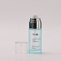 Ensemble d'emballage de soins de la peau en verre vide personnalisé de luxe bouteille à pompe de lotion finition mate diffuseur de crème de sérum bouchon à vis sérigraphie