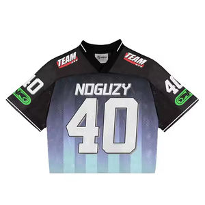 Vintage Quality Printed Breathable Short Sleeve Mesh Double Sided American <b>Football</b> Jersey Oversized Low <b>Price</b> - Product Image 3