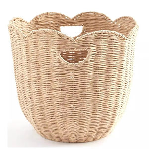Cesta con Forma de Flor de Vietnam, OEM ODM, Bolsa de Almacenamiento Decorativa de Jacinto Tejido Natural, Decoración Boho Ecológica para el Hogar, Venta al por Mayor - Product Image 1