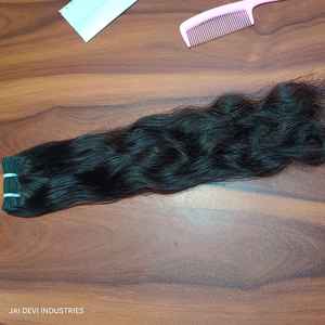 100% sin procesar indio Remy virgen ondulado cabello crudo trama Color claro corte directamente un donante alineado cutícula extensiones de cabello humano - Product Image 6