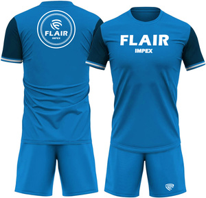 Maillots de football personnalisés de qualité supérieure, respirants et confortables, ensembles uniformes pour joueurs masculins, service de découpe automatisée OEM, manches courtes - Product Image 4