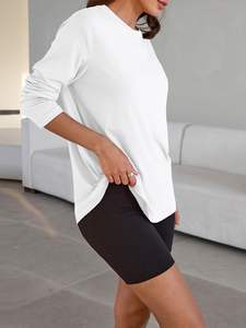 100% coton doux ample entraînement t-shirts respirant maille athlétique course Gym chemises Performance grande taille chemise respirant - Product Image 3