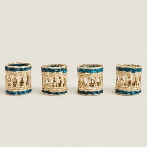 Servilleteros de Pasto Marino a Precio de Fábrica, Anillos para Servilletas de Pasto Marino, Decoración de Mesa para Cumpleaños - Product Image 1