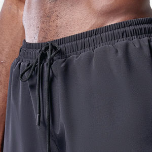 Lightweight Moisture Wicking Fabric Black Essential 5 Inch Shorts with Contour Side Panels and Inner <b>Mesh</b> <b>Pants</b> - Product Image 6