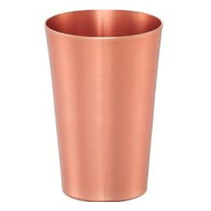 Vente en gros de tasses à mule de Moscou en verre de cuivre Tasses en cuivre pur Conception simple pour cocktails Bière Boissons - Product Image 1
