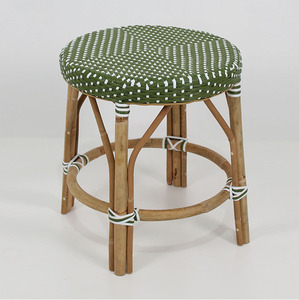 Taburete de ratán Leon, estilo Bistro francés - Product Image 1