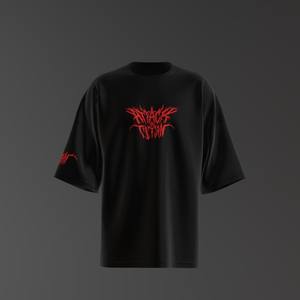 T-shirt personnalisé en éponge française de 240 g/m², tissu tricoté à motif imprimé surdimensionné 100% coton pour hommes - Product Image 3