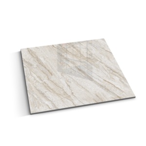 Azulejos de pared de suelo esmaltado de porcelana de mármol marrón de la mejor calidad 600x600mm 8,5mm de espesor antibacteriano Villa diseño moderno - Product Image 1