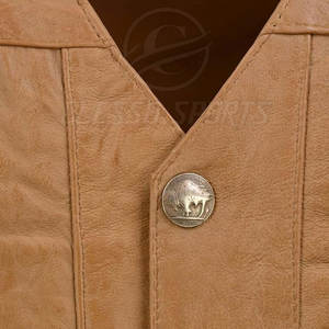 Chaleco de Cuero para Hombre, Estilo Urbano, Sin Mangas, Clásico, Informal, a la Moda - Product Image 3