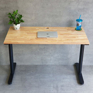 Escritorio Moderno de Madera de Caucho TIO HBTO002 de 120x60cm con Patas de Hierro, Muebles de Oficina Contemporáneos para Dormitorio, Sistema de Montaje - Product Image 6