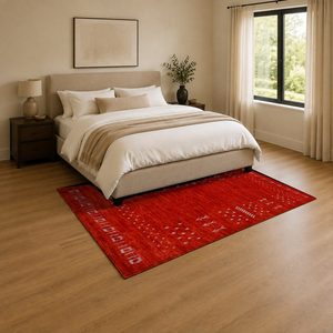 Tapis de salon en chenille antidérapant, imprimé numériquement, style moderne vintage, noir anthracite, lavable en machine, vente en gros RUGS DEPOT LXDP-0984 - Product Image 3