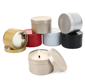 Pots de bougie en métal de fer d'esthétique vintage, grossiste direct d'indien, récipient polyvalent, pot de bougie en métal de laiton et de cuivre - Product Image 2