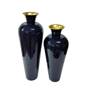 Vase à fleurs séchées de couleur aluminium argenté décoratif pour la maison vintage - Product Image 4