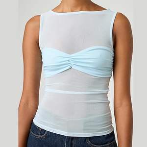 Camiseta sin Mangas de Malla Casual de Hip Hop, Color Sólido, Personalizada, de Alta Calidad, Transpirable, Ecológica, de Secado Rápido, para Hombre, Sexy, 100% - Product Image 3