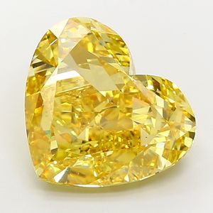 แหวนหมั้นสุดหรูระดับไฮเอนด์16.88 CT หัวใจสีสดใสสีเหลืองสดใสสำหรับห้องปฏิบัติการที่ปลูกด้วยเพชร VS1ความคมชัดของโครงการแหวนหมั้นระดับไฮเอนด์ที่ผ่านการรับรอง - Product Image 1