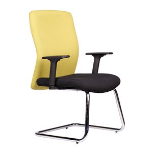 เก้าอี้สำนักงาน Texas 04 รุ่น Ergonomic แบบคุกเข่า หุ้มหนังและผ้า ที่วางแขนแบบตายตัว ฐานโครเมียม รุ่น HOCQ68012 สำหรับห้องประชุมและห้องนั่งเล่น - Product Image 1