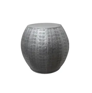 โต๊ะกลมเหล็กสีเทาสำหรับตกแต่งห้องนั่งเล่นออกแบบอย่างหรูหราสินค้าใหม่ - Product Image 1