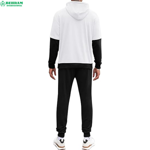 Ensemble de jogging unisexe en coton 100% de haute qualité, sweat à capuche confortable, design streetwear lourd, prix d'usine - Product Image 4