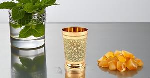 Metal Brass Mint Julep Cups Modern Mugs for Drinkware Wholesale Solid Brass with <b>Beaded</b> <b>Trim</b> Border Eco-Friendly Home Party Use - Product Image 4