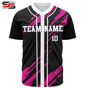 Maillot de baseball uni personnalisé OEM, hauts et t-shirts de baseball pour hommes, chemises de softball, vêtements de baseball et de softball personnalisables - Product Image 2