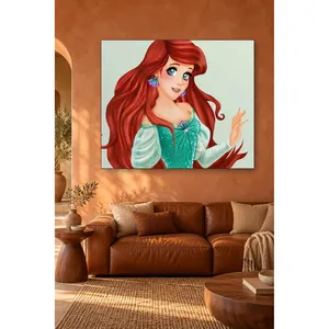 Fida Waving Portrait d'Ariel aux cheveux roux, impression sur toile - Product Image 4