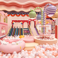 Aire de jeux intérieure pour enfants sur le thème des macarons, équipement de jeux pour enfants, centre de jeux pour enfants, pour centre commercial